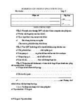 Đề khảo sát chất lượng cuối tuần 21 Tiếng việt, Toán lớp 5